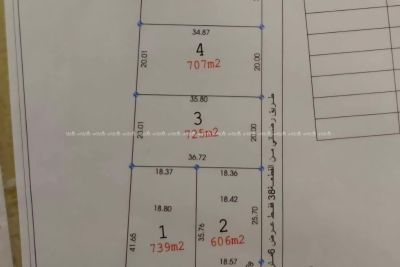 أراضي للبيع في منطقة جبلية مطلة 